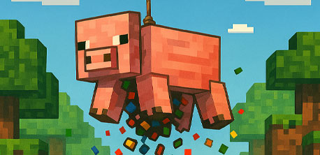 Romper la piñata Minecraft